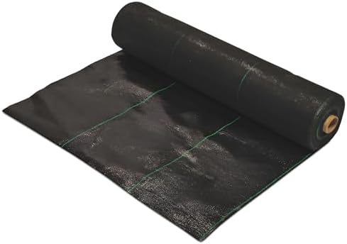 Dewitt Professional Max Weed Barrier Fabric 4.1 oz, Black, 4 x 250 Feet – Heavy-Duty Weed Control and Ground Cover for Gardens, Beds, Mulch, Outdoor Landscaping, and Yard Areas