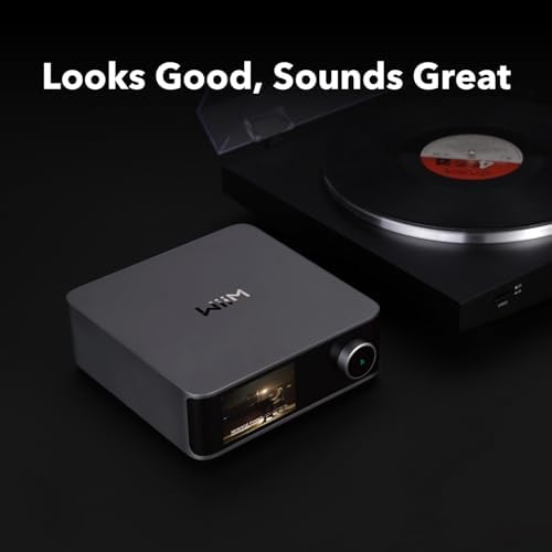 WiiM Ultra Hi-Res Music Streamer with Touchscreen & ESS DAC, Silver | Wi-Fi Streaming, RoomFit Correction, HDMI ARC, Phono Input & Multi-Room Audio
