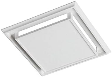 Broan 682 Bathroom Ventilation Fan with Charcoal Filter and White Plastic-Grille