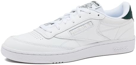 Reebok Club C 85 Mens Tennis Shoes, Casual Fashion White Sneakers for Men