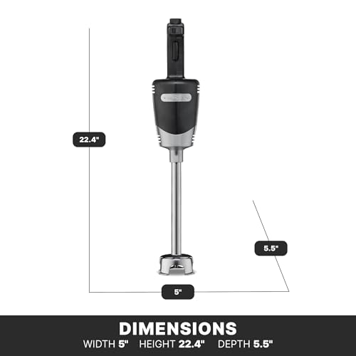 Waring (WSB40) 10" Medium-Duty Quik Stik Plus Immersion Blender,Black/Silver