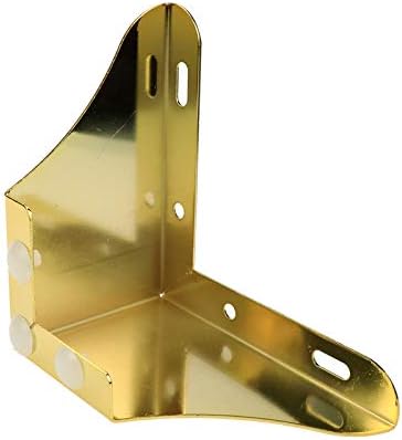 Bitray Metal Sofa Leg 2 Inch Height L Shape Furniture Leg Gold Sofa Legs Table Cabinet Cupboard Couch Leg Furniture Feet Replacement - 4pcs