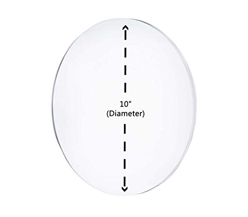 Marketing Holders 1/4" Round Plexiglass Sheet 24 Inch Diameter Clear Acrylic Circle for Cake Disk, Table Top, Backdrop, DIY Project