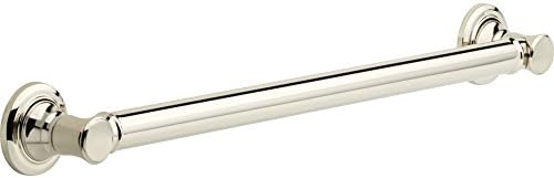 Delta Faucet 41624-PN Traditional Decorative Grab Bar, 24", Polished Nickel