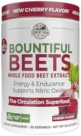 Country Farms Bountiful Beets, Wholefood Beet Extract Superfood, Helps Support Healthy Circulation and Promote Energy, Nitric Oxide Boost