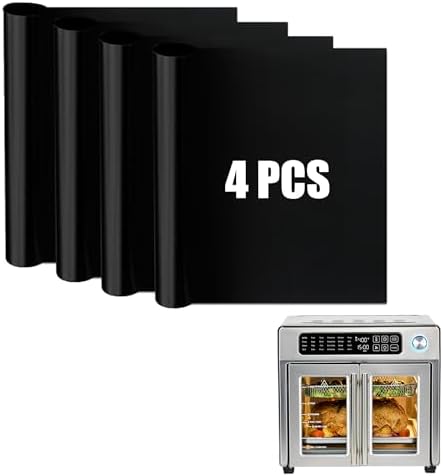 120PCS Air Fryer Liners Disposable for Emeril Lagasse 26QT Air Fryer | Unbleached Non-Stick Parchment Paper Sheets Accessories for Emeril Lagasse French Door 360 Air Fryer 26QT Toaster Oven