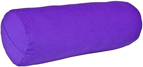 YogaAccessories MAX Support Deluxe Round Cotton Yoga Bolster
