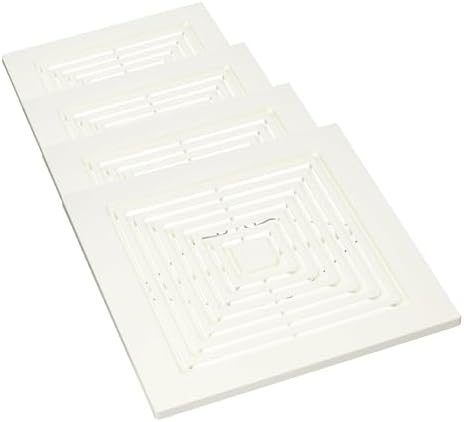 Broan-NuTone BP90 Replacement Grille For 688 Fan , White, 9 In. x 9.25 In. x 0.325 In. with 7.25 and 7.5 in. housing
