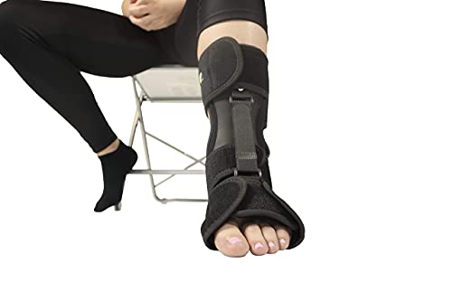 Comfort Dorsal Night Splint - For Plantar Fasciitis, Achilles Tendinitis | Pain Relief from Drop Foot, Heel Spurs - Small/Medium