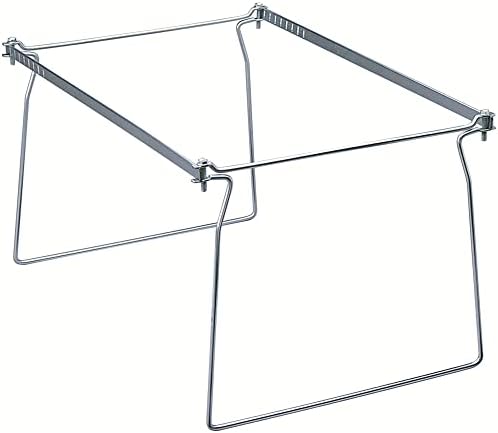 Smead Steel Hanging File Folder Frame, Letter Size, Gray, 2 per Pack (64870)