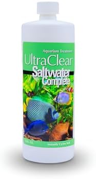 Saltwater Complete – Live Nitrifying Bacteria Blend for Saltwater & Reef Aquariums - Instant Cycle Marine Tank Starter - Removes Ammonia Nitrite - Clarifier - Safe for Fish Coral Invertebrates - 1Gal