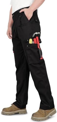 TICOMELA FR Pants for Men 7.5oz Lightweight (9 Pockets) Multi-Pocket 100% C