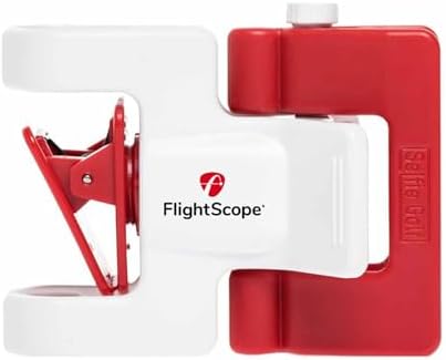 FlightScope Mevo Golf Launch Monitor with SelfieGolf Ultimate Phone Clip | 8 Swing Data Parameters with Real Time Data and Shot Tracer with GPS