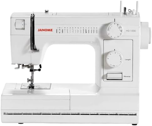 Janome HD1000 Heavy-Duty Sewing Machine with 14 Built-In Stitches | 14 Built-In Stitches