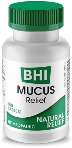 MediNatura BHI Mucus Relief - Natural Mucus-Relief Tablets to Relieve Coughing & Nasal Congestion - Fast-Acting & Chewable - Plant-Based