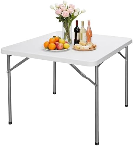 ZenStyle 3 ft Indoor Outdoor Heavy Duty Portable Plastic Folding Table