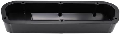 Black Fabricated Aluminum Tall Baffled Valve Covers Compatible for F-ord SBF V8 260 289 302 351W