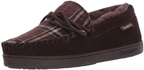 BEARPAW Moc II 2 - Men's Sheepskin Slipper - 1295M | Comfortable & Lightweight Men's Shoe, Medium Fit, Multiple Colors