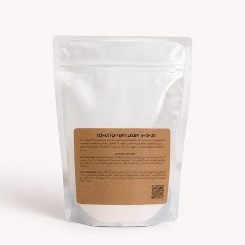 Greenway Biotech, Inc. Tomato Fertilizer 4-18-38 Powder - Water Soluble with Chelated Micronutrients for Tomatoes Peppers Eggplant - Bigger Fruit Better Flavor - Hydroponics or Soil - 5 LB