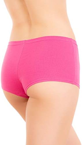 Alyce Intimates 12 Pack High Waisted Cotton Boyshort