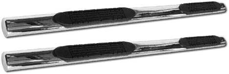 4" OVAL S/S CHROME SIDE STEP NERF BARS running board Compatible with 04-08 F150 SUPER/EXT CAB