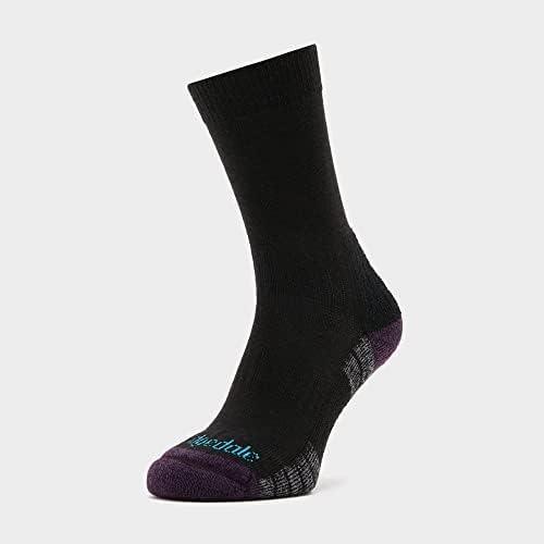 Bridgedale Hike Lightweight Trail Merino Endurance Boot Womens Walking Socks Medium Black Purple