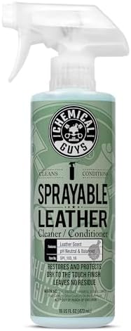 Chemical Guys, Sprayable Leather Cleaner & Conditioner in One Spray, 16 oz | One-step spray cleans and nourishes leather, vinyl and faux on seats, furniture and apparel, dirt lifts away