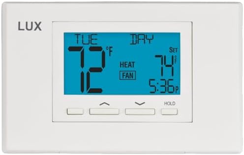 P521U Programmable 5-2 Day Thermostat for Home Use; 2 Heat, 1 Cool