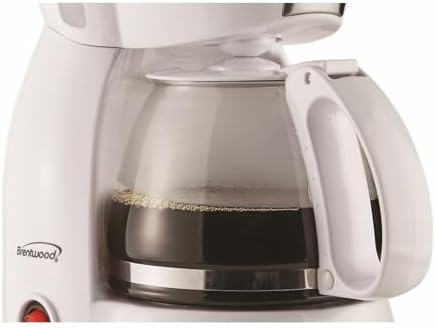 Brentwood Appliances TS-213W 4 Cup Coffee Maker, White