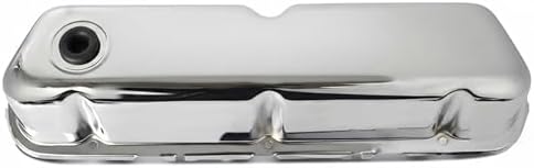 Performance Valve Cover Set | Tall Valve Cover for 289/302/351W Engines | With Oil Fill & Breather Grommet | With Baffle | Chrome Steel | Racing