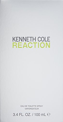Kenneth Cole Reaction Eau de Toilette Spray Cologne for Men, Notes of Juicy Lime, Crisp Green Apple, Patchouli, Citrus Green Woody Fragrance, Fresh & Energetic Scent