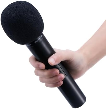 Mudder 5 Pack Foam Mic Cover Handheld Microphone Windscreen (5 Pack) | Fits Handheld Mics, Microphone Pop Filter, Microphone Muffler