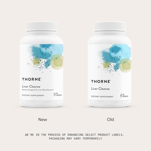 THORNE Liver Cleanse, Berberine HCl & Milk Thistle, 60 Capsules | Supports Liver’s Natural Detoxification Function & Bile Flow for Fat Digestion*