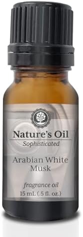 Arabian White Musk Fragrance Oil for Cologne, Beard Oil, Diffusers, Soap Making, Candles, Lotion, Home Scents, Linen Spray, Bath Bombs (2 Fl Oz)