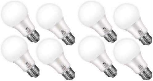 Energetic 4-Pack Dusk to Dawn LED Outdoor Light Bulb, 60 Watt Equivalent(6W), 800LM, Warm White 3000K, E26 Base
