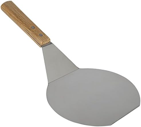 Homi styles Cookie/Brownie Spatula Small Metal Spatula With Merbau Wooden Handle | Heavy Duty Stainless Steel Flipper With Beveled Edges | Small
