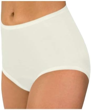 Carole Brand - Classic Nylon Panties For Women Full Cut, High Rise Briefs - Pack of 3 (New and Improved Fit)