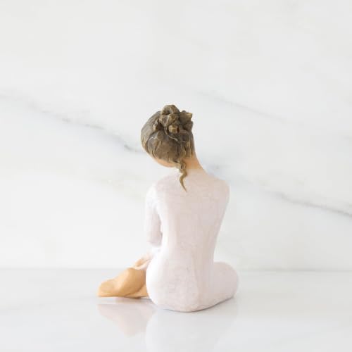 Willow Tree Quietly, Sculpted Hand-Painted Figure | Cast from a Susan Lordi Original Carving, Gift Offering Comfort, Peace, Support and Inner Strength, Includes Enclosure Card