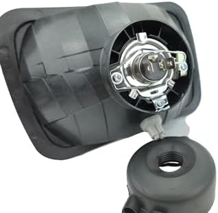 H&A Motorsports H6054 7"x6" Chrome Housing Diamond Cut Headlights Replacement Glass H4 7x6