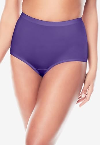 Comfort Choice Plus Size 5-Pack Classic Silky Nylon Brief
