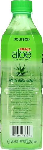 Iberia Aloe Vera Juice Drink, Pineapple, 16.9 Fl Oz (Pack of 24)