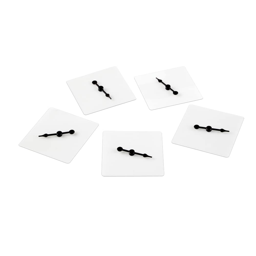 hand2mind Square Transparent Spinner, Probability Spinner Wheel, Dry Erase Clear Spinners, Plastic Spinners for Classroom, Arrow Game Spinner