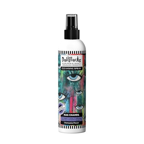 Dollylocks Cleansing Rinse-free Shampoo Spray | Removes Build-up + Moisturizes | Plant-Based Residue-free Vegan | Locs, Braids, Hair Extensions