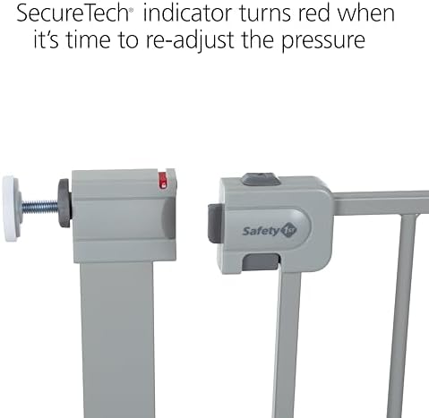 Safety 1st Easy Install Walk Thru Baby Gate for Doorway With Door, Dog Gates, Fits 29"-38", Easy Install 28" Tall, White