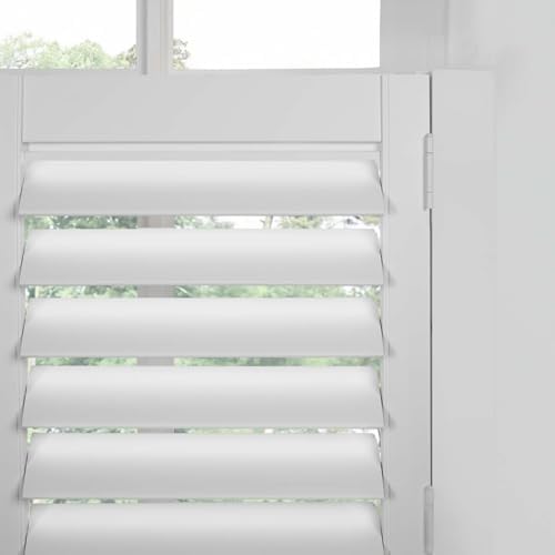 TWOPAGES Cafe Plantation Shutters for Interior Window, Custom Wood Blinds | Made to Oder, Wood Blinds, Adjustable Louvers, Cafe Half Window Design