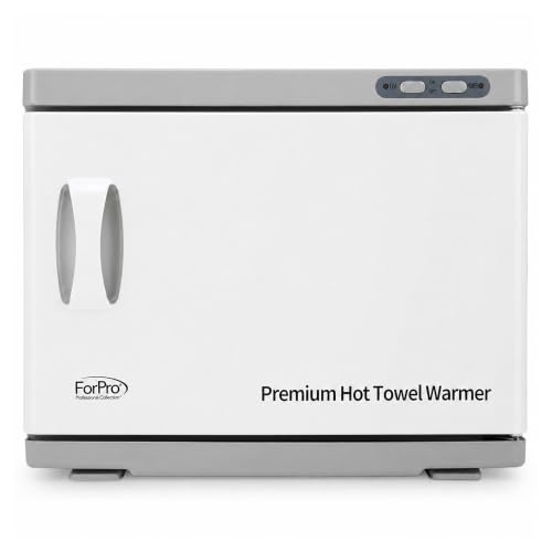 ForPro Professional Collection Premium Hot Towel Warmer, 23L Extra Large Capacity, Two Stainless Steel Racks, Black