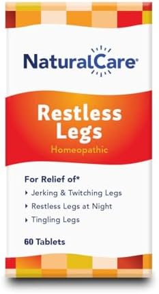 NaturalCare Restless Legs Homeopathic Tablets for Jerking & Twitching Legs, Restless Legs at Night, Tingling Legs, 60 Count