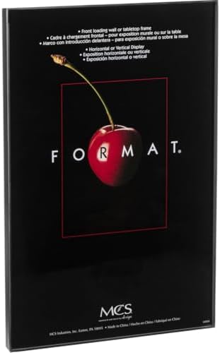 MCS Plastic Format Frame for a 12x18" Photograph, Color; Black