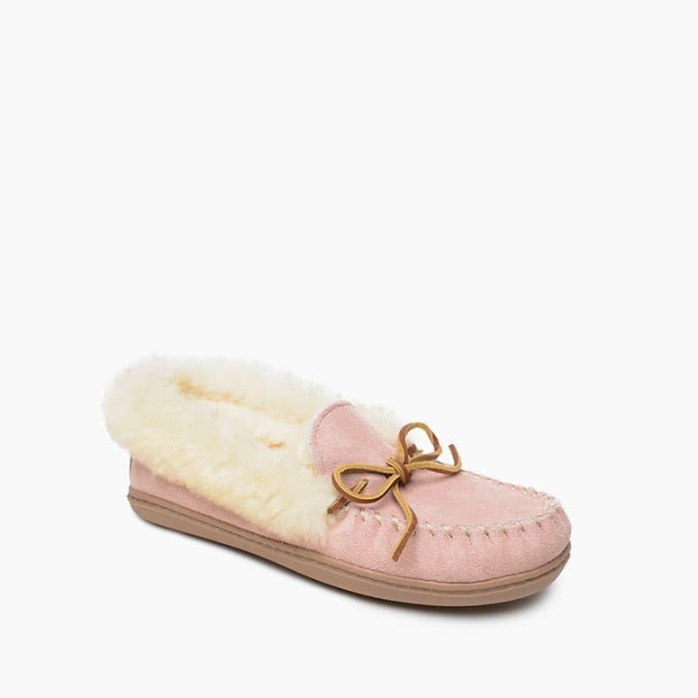 Minnetonka Women's Alpine Sheepskin Moccasin Slippers