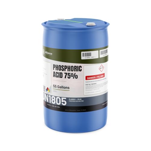 Phosphoric Acid 75% - 1 Gallon - Phosphoric Acid Cleaner for pH Control, Corrosion Inhibitor, Activating Agent, and Agriculture - Made in America - Alliance Chemical